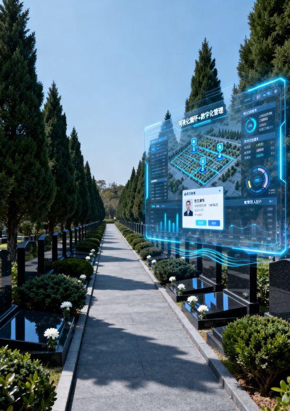 公墓管理系统与全景动画结合界面