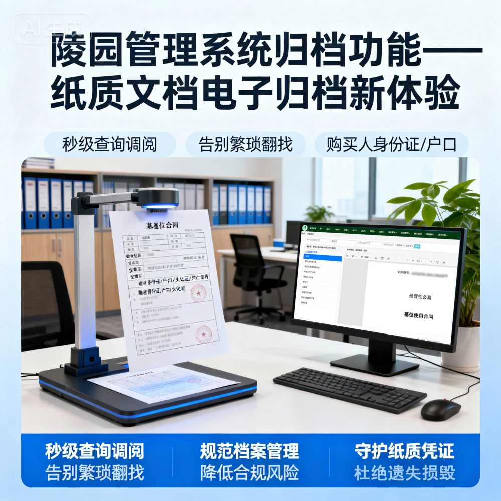 数字化+安全合规双驱动公墓档案系统重塑陵园管理新生态