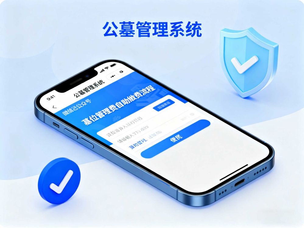 微信公众号自助缴墓位管理费是便民是规范也是一种革新​