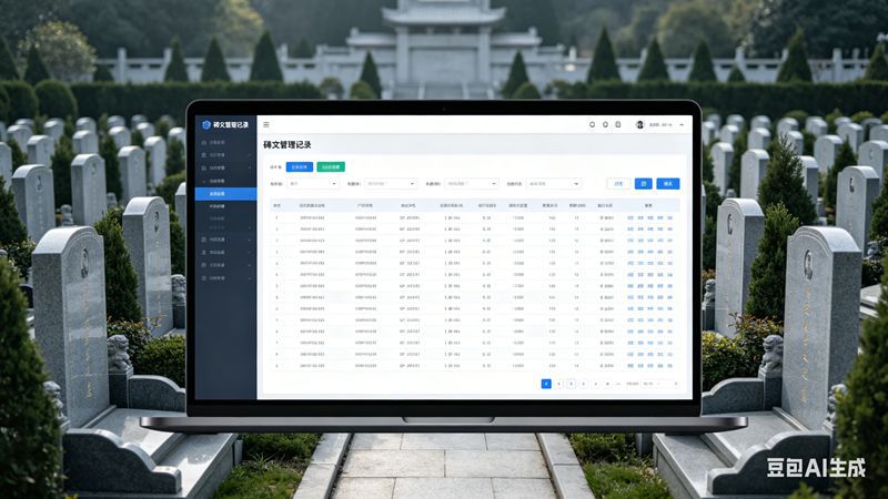 多措并举筑牢根基——提升公墓管理系统碑文记录准确性的实践路径