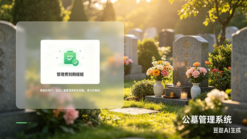 公墓管理系统优化管理费到期提醒路径