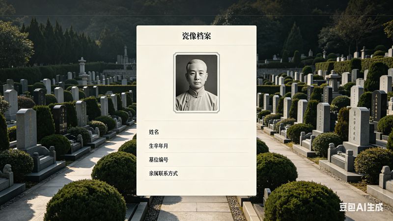 数智赋能，记忆永存——公墓管理系统引领瓷像管理多元化升级